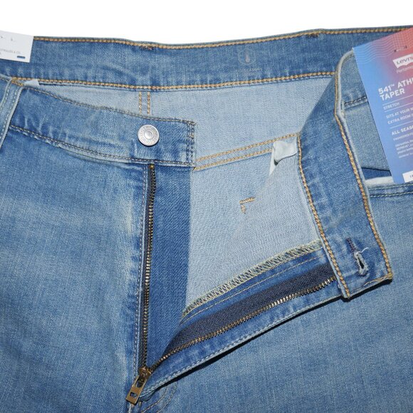 Levis 541 Athletic Fit Jeans Men's Size 46x34 Light Wash Stretch Denim NWT - Picture 6 of 13
